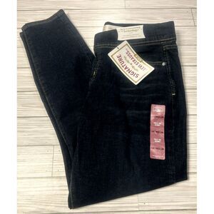 Levi Strauss Signature Womens Totally Shaping Pull-on Skinny 14S Blue Jeans NWT